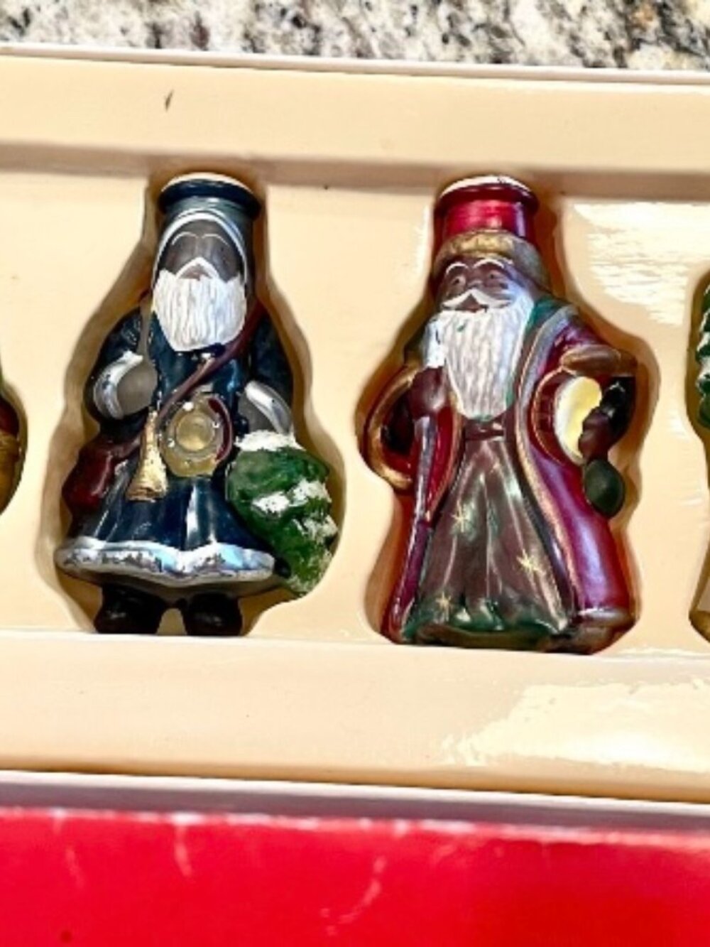 Vintage Old World Christmas Light Covers - Glass for Miniature Lights